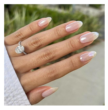uñas efecto glazed