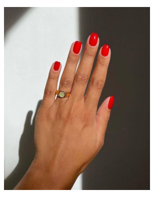 uñas rojas siempre moda